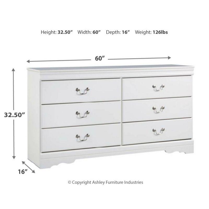 Anarasia Dresser White - Signature Design by Ashley