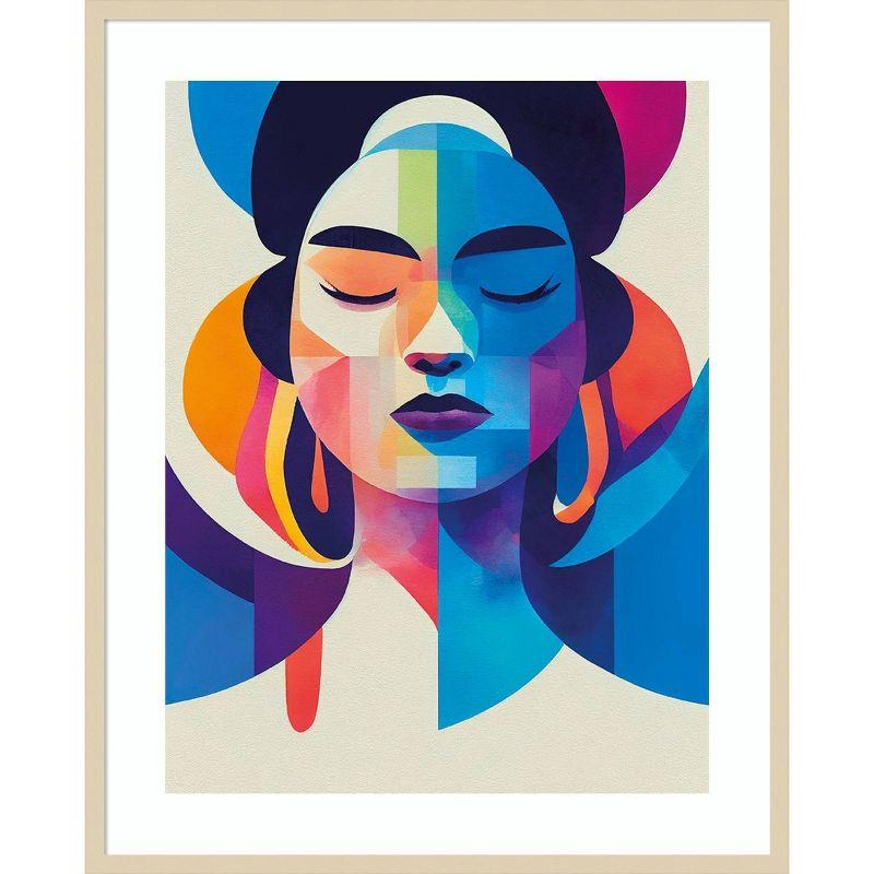 Amanti Art Colorful Portrait by Incado Wood Framed Wall Art Print