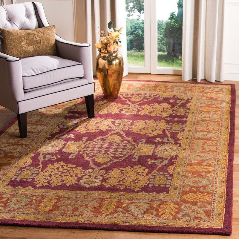 Bergama BRG190 Hand Tufted Indoor Area Rug - Red/Rust - 5'x8' - Safavieh