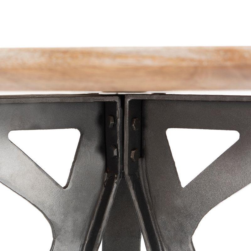 Axel Tripod Pub Table - Grey Wash/Black - Safavieh