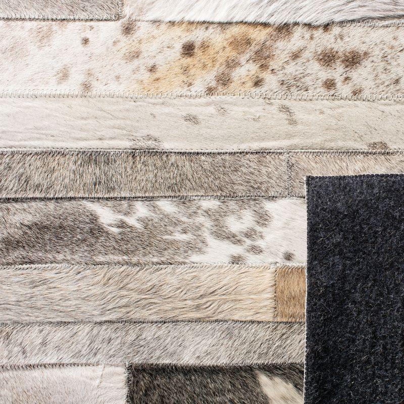 Fazeley Studio Leather Hand Woven Leather Geometric Rug