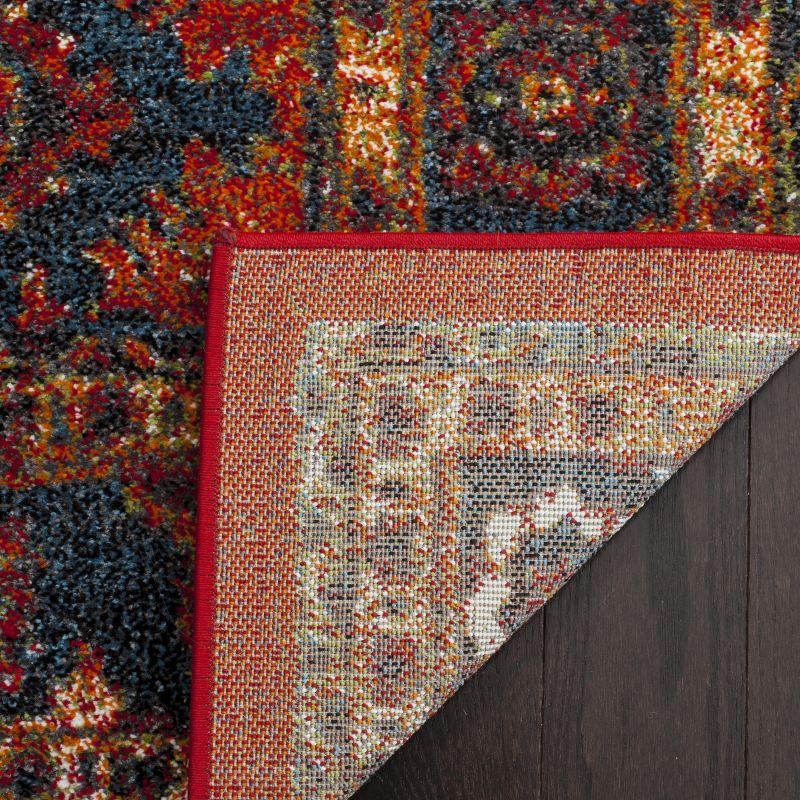 Vintage Hamadan VTH214 Power Loomed Indoor Area Rug - Orange/Blue - 8'x10' - Safavieh