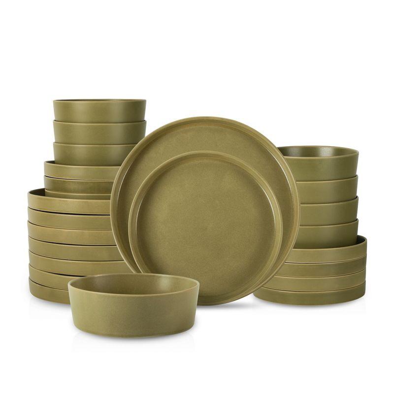 MODAN Stoneware Dinnerware - Set of 24