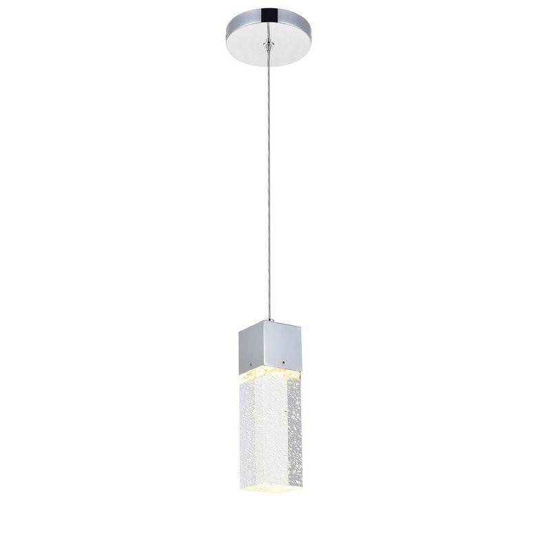 Elegant Lighting Novastella 1 light Chrome LED Pendant