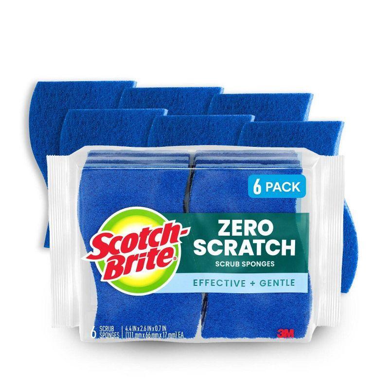 Scotch-Brite Zero-Scratch Scrub Sponges - 6ct