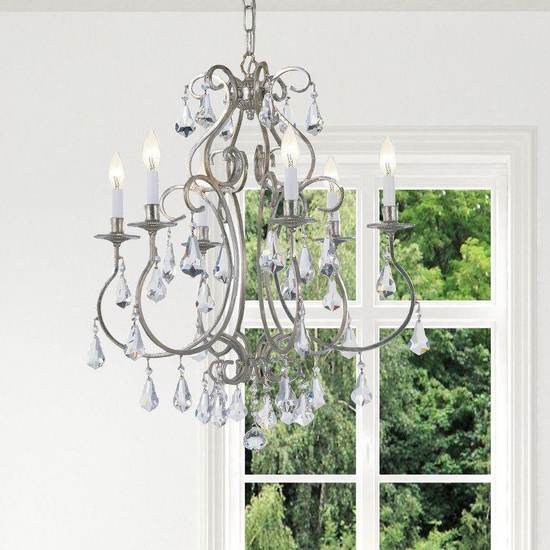Crystorama Lighting Ashton 6 - Light Chandelier in  Olde Silver