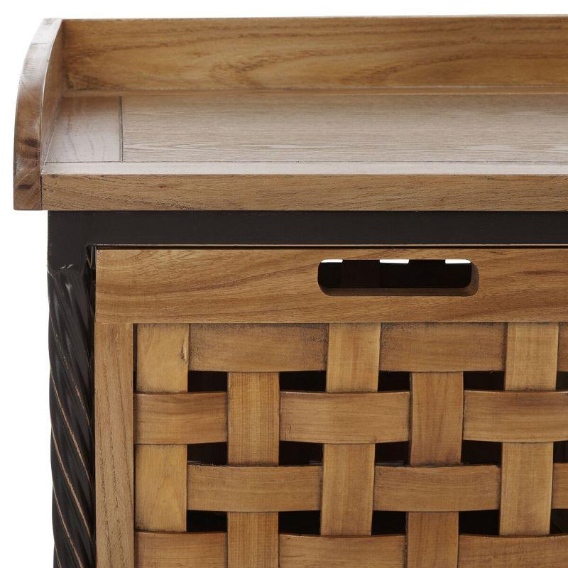 Isaac Wooden Storage Bench - AMH6530 - Oak - Safavieh Couture
