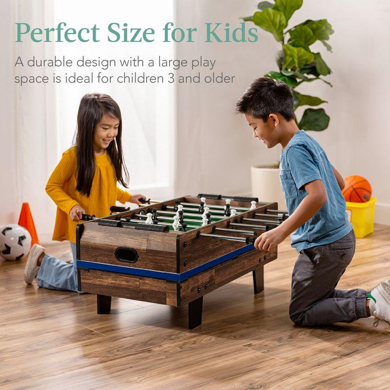 Best Choice Products 11-in-1 Kids Combo Game Set w/ Ping Pong, Foosball, Air Hockey, 5 Accessory Bags