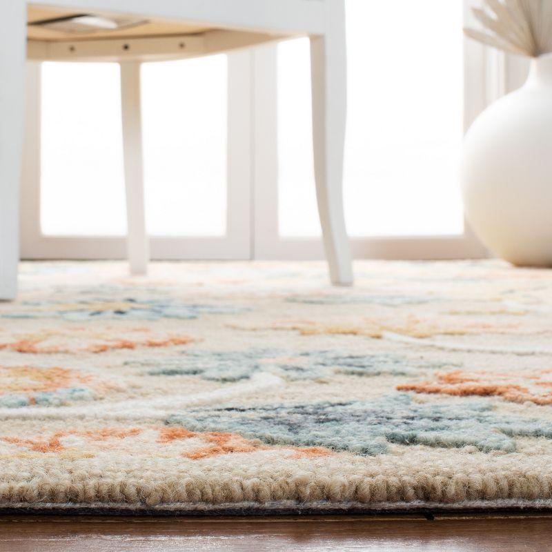 Metro MET103 Hand Tufted Indoor Area Rug - Beige/Blue - 6'x6' - Safavieh