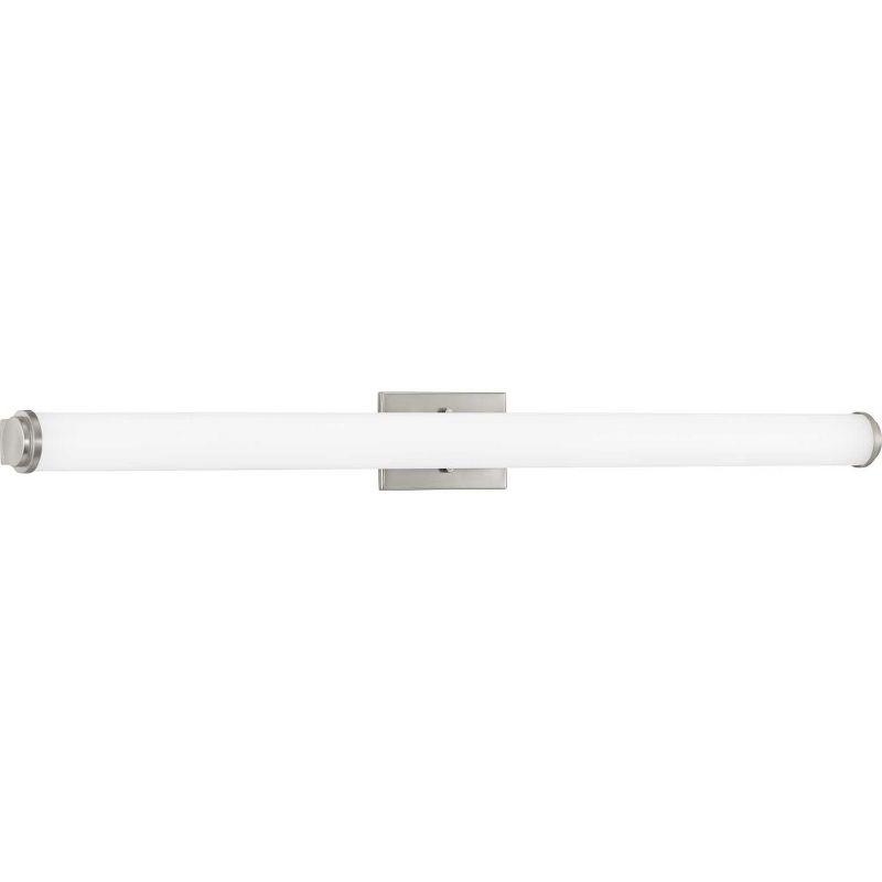 Progress Lighting Phase 1.1 1-Light Brushed Nickel LED Linear Bath Bar with Acrylic Diffuser