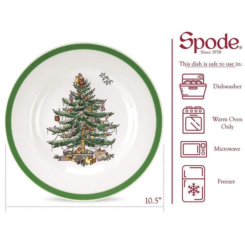 Spode Christmas Tree Dinner Plates (Set of 4)