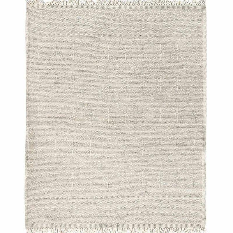 Hauteloom Ramsbury Beige Trellis Wool Rug