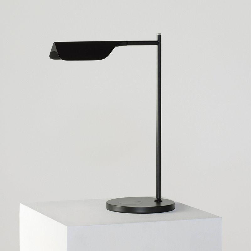 Brightech Leaf 16" Vintage LED Desk Lamp with Wireless Charging Pad, Adjustable Arm, and 3-Way Dimming