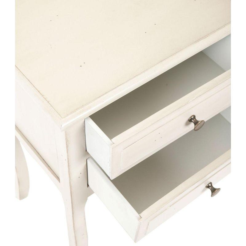 Opal 1 Drawer Accent Table - Distressed White - Safavieh.