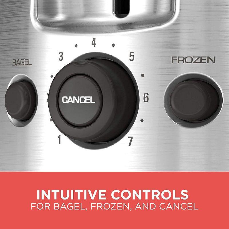 BLACK+DECKER BLACK+DECKER 2-Slice Toaster, TR1278BD, Extra Wide Slots, 7 Shade Settings, 850 Watts, Frozen And Bagel Buttons