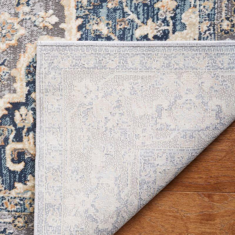 Cosmopolitan 600 CSM684 Power Loomed Indoor Area Rug - Cream/Blue - 9'x12' - Safavieh