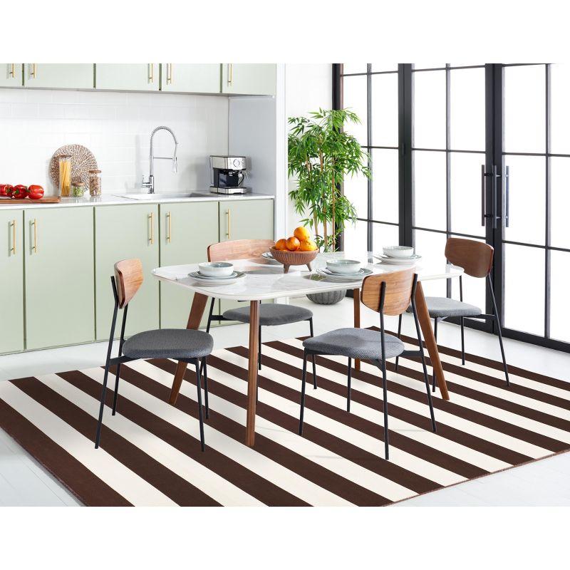 Montauk MTK712 Hand Woven Indoor Area Rug - Chocolate/Ivory - 9'x12' - Safavieh