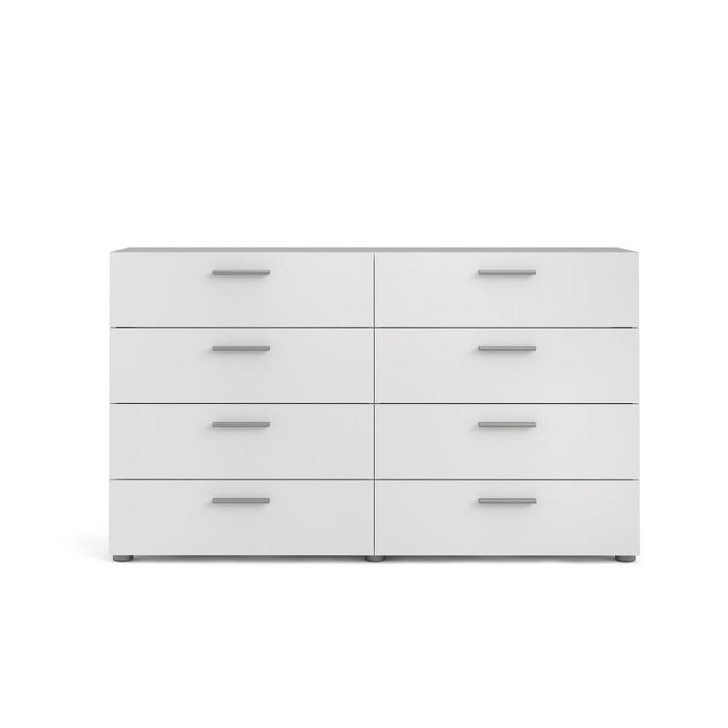 Tvilum,Austin 8 Drawer Double Dresser, White
