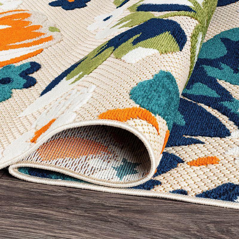 World Rug Gallery Bergamo Contemporary Floral Indoor/Outdoor Area Rug