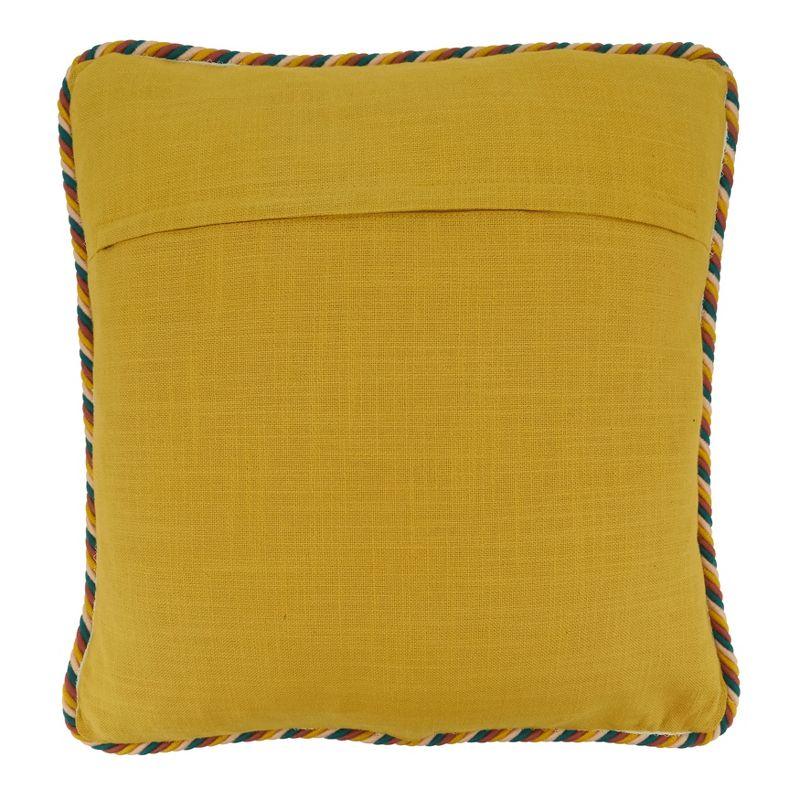 Olivia No Pattern And Not Solid Color Cotton Reversible Throw Pillow