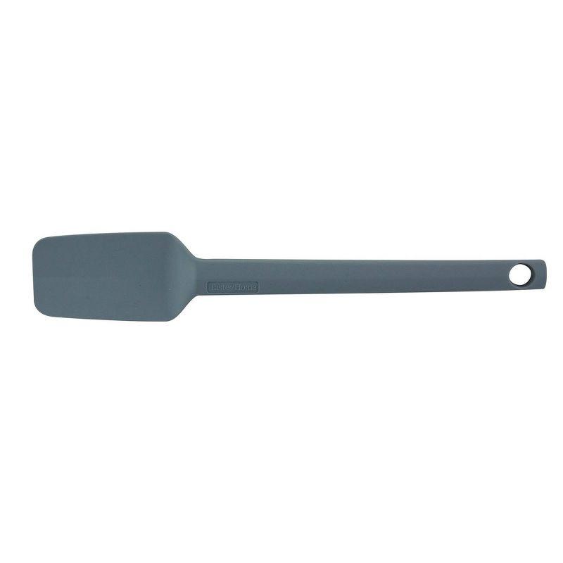 Taste of Home 4pc Silicone Tools Ash Gray: Kitchen Utensil Set with Mini Spatula, Spoonula, Basting Brush, Dishwasher-Safe