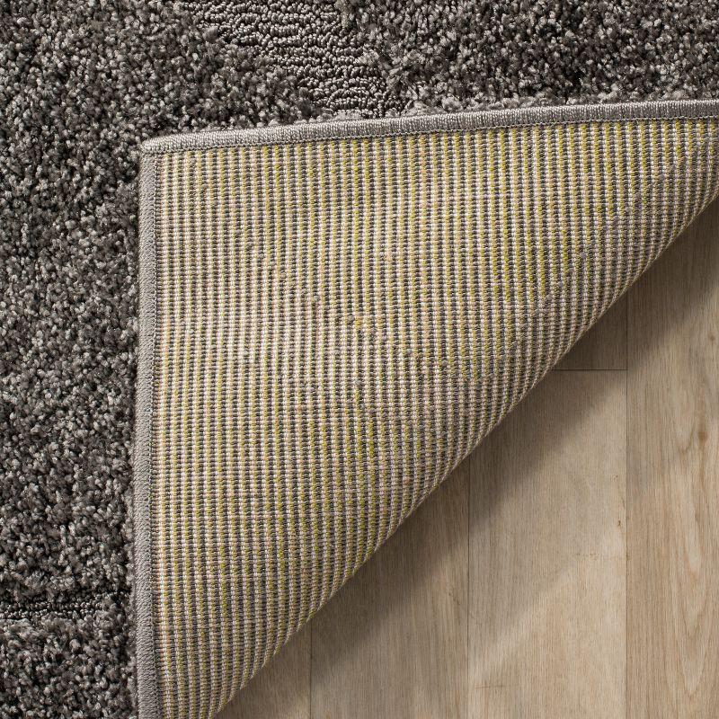 Florida Shag SG471 Power Loomed Indoor Accent Rug - Grey/Grey - 2'3"x4' - Safavieh