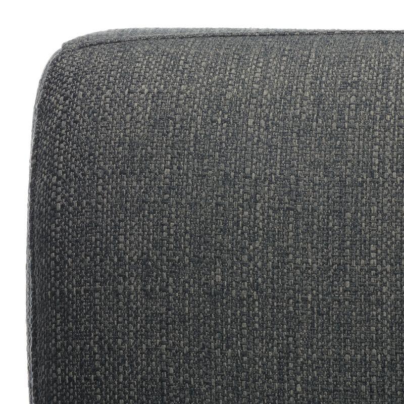 Opal Linen Tufted Arm Chair - SFV4727 - Slate/Grey - Safavieh Couture