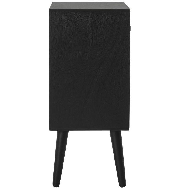Pomona 3 Drawer Accent Table - CHS5700 - Black - Safavieh