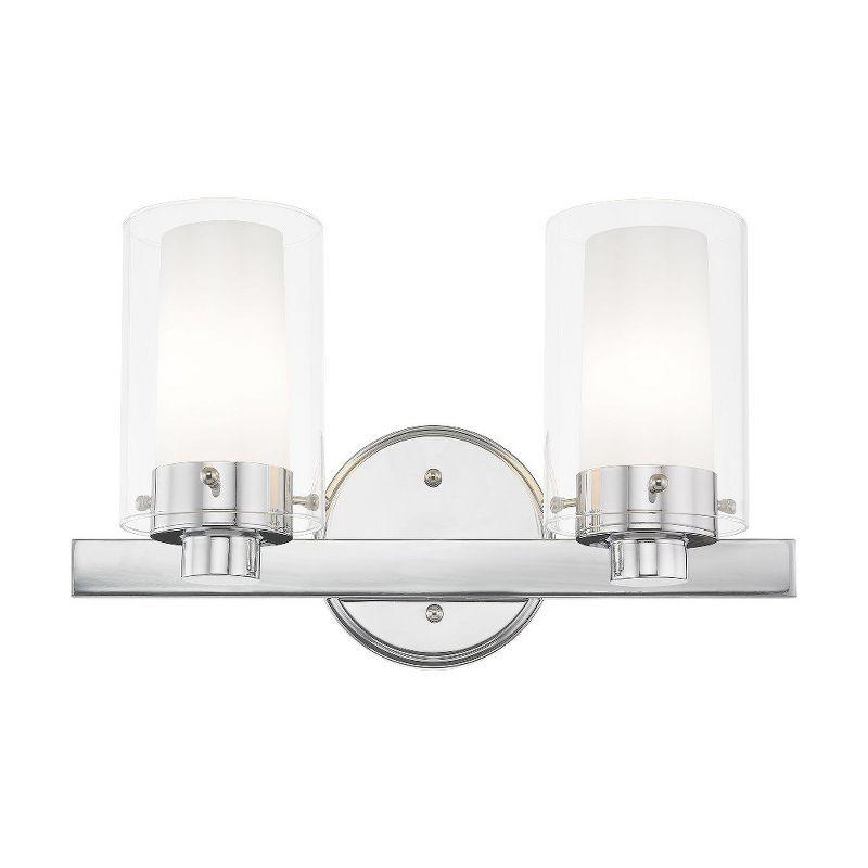 Livex Lighting Manhattan 2 - Light Vanity in  Polished Chrome