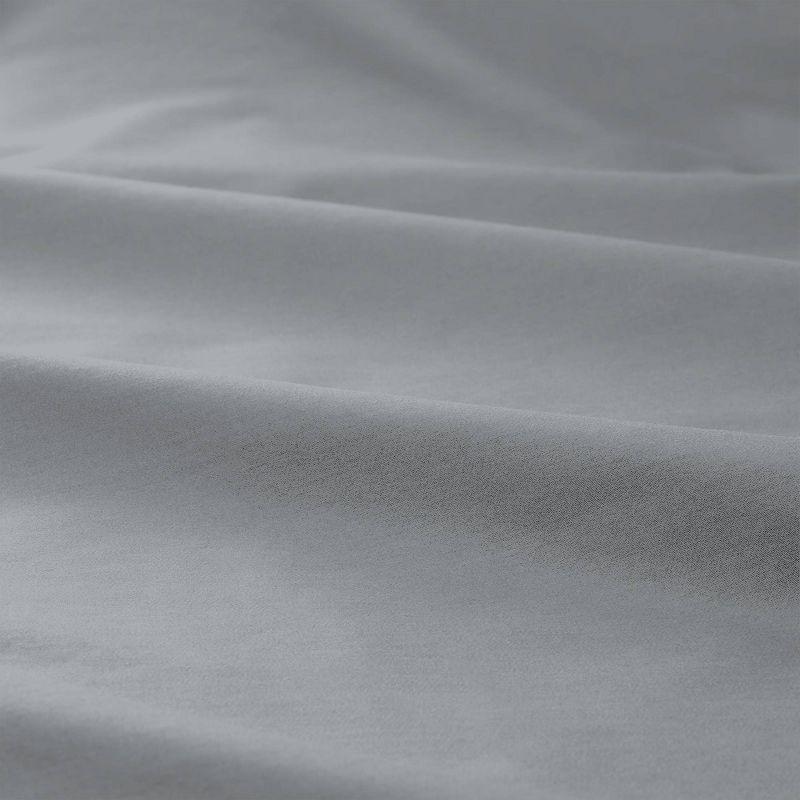 Luxurious Infinity Sateen Weave Light Gray Cotton Pillowcase Set