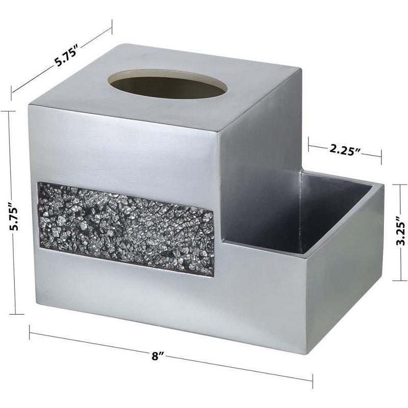 Creative Scents Brushed Nickel Tissue Box Cover