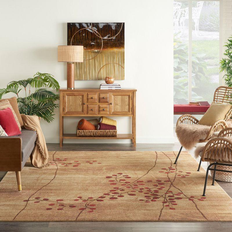 Nourison Somerset Latte Area Rug ST74 6'7" x 9'7"