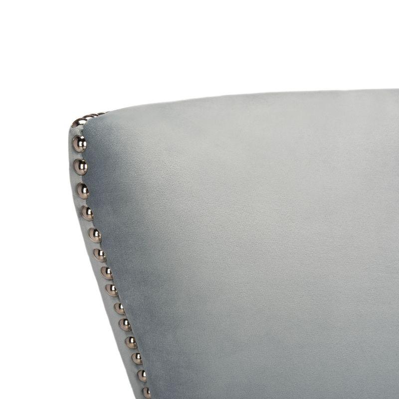 Geode Modern Wingback Chair - SFV4745 - Light Silver - Safavieh Couture