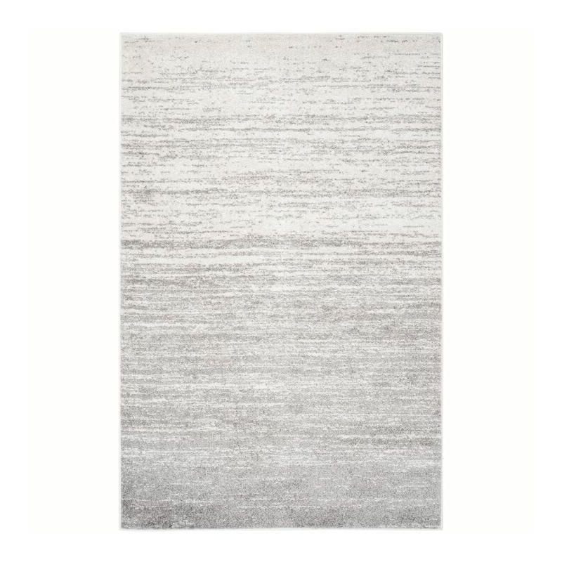 Adirondack ADR113 Machine Made Indoor Area Rug - Ivory/Silver - 6'x9' - Safavieh