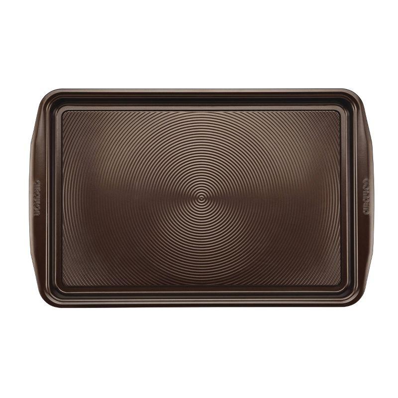 Circulon Nonstick Cookie Sheet Set Chocolate Brown: Steel Baking Pan, Even-Heating, Dishwasher & Oven Safe, 16.5"x12.1"