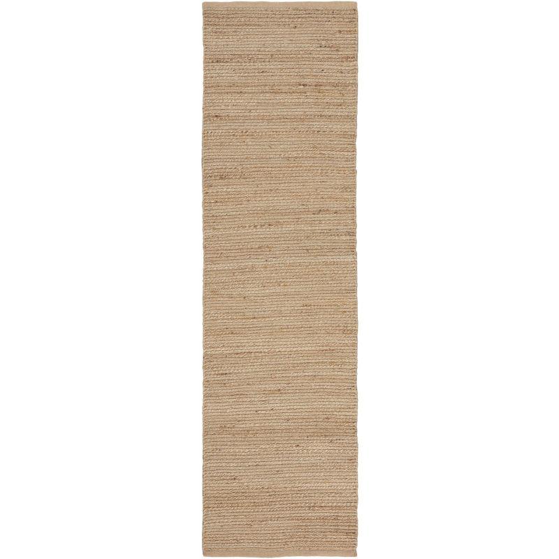 Earthy Elegance Natural Jute 2'3" x 8' Runner Rug