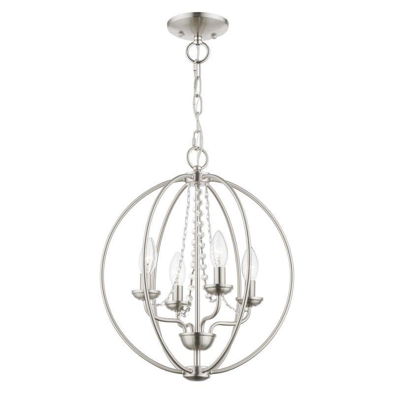 Livex Lighting Arabella 4 - Light Chandelier in  Brushed Nickel