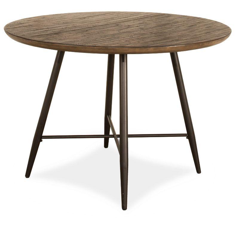 Forest Hill Round Dining Table Wood Brown - Hillsdale Furniture: Mid-Century, 4-Point Leg, Seats 4