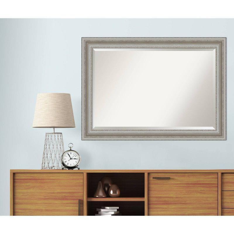 Parlor Framed Bathroom Vanity Wall Mirror White - Amanti Art