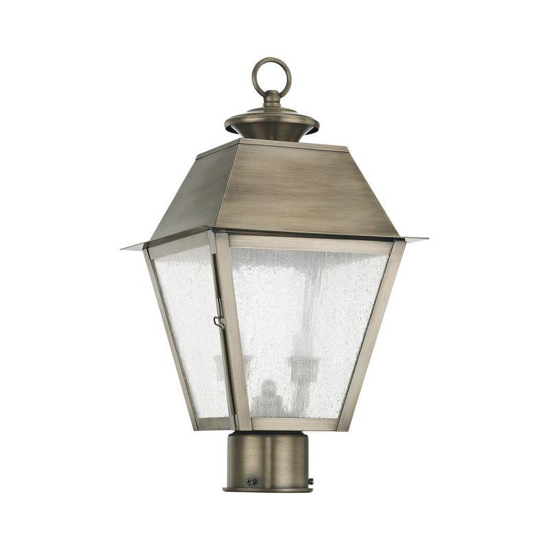 Livex Lighting Mansfield 2 - Light Post Light in  Vintage Pewter