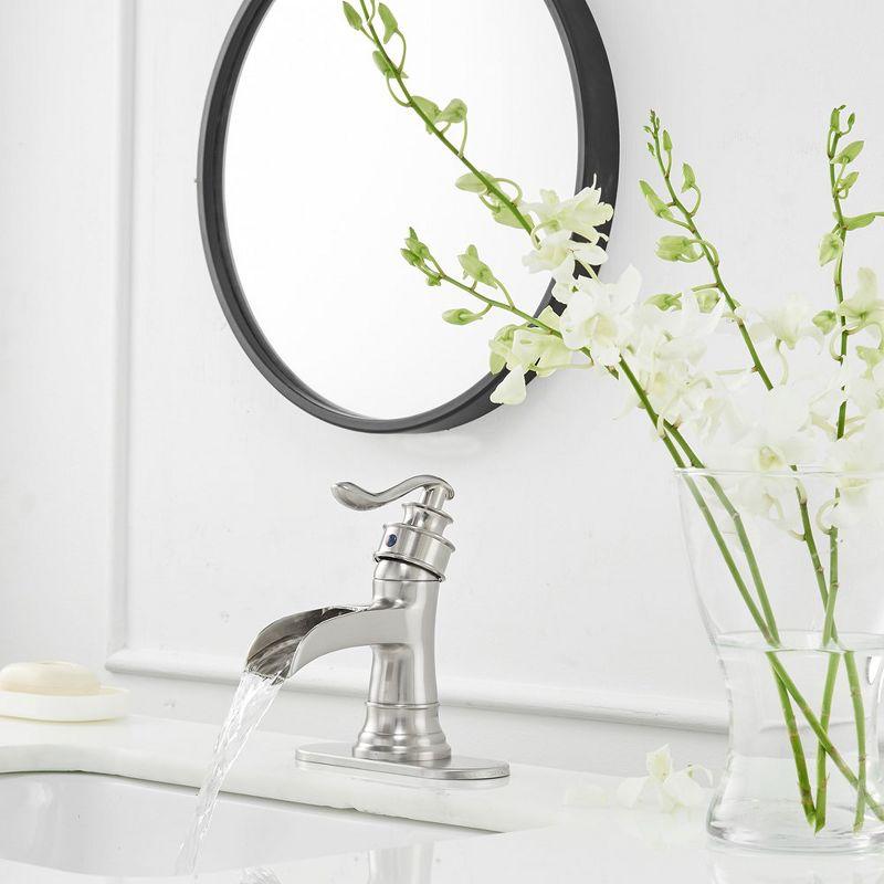 BWE Single Hole Single-Handle Low-Arc Bathroom Faucet