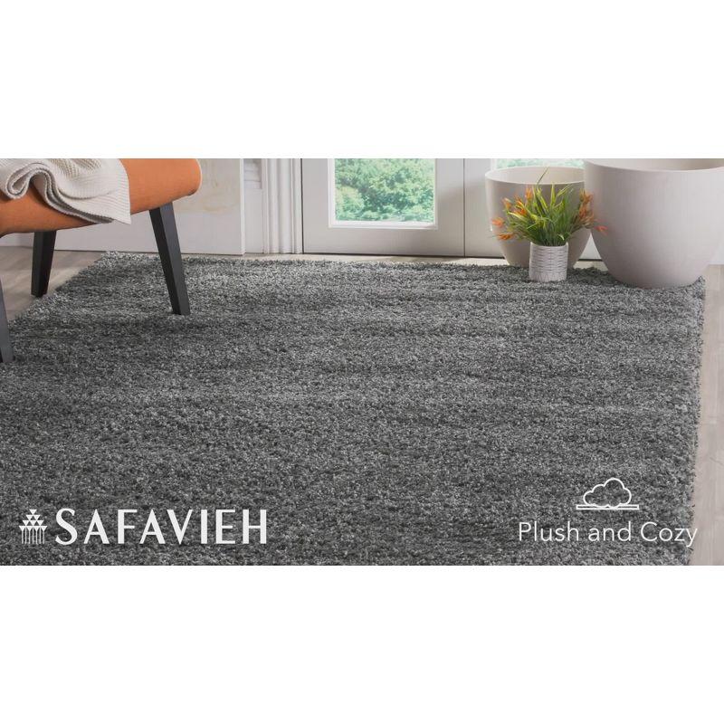Santa Monica Shag SGN725 Power Loomed Indoor Area Rug - Taupe - 5'3"x7'6" - Safavieh