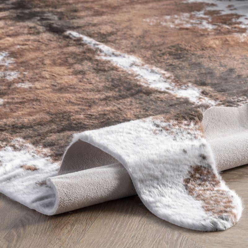 Nuloom Halina Faux Cowhide Indoor Area Rug