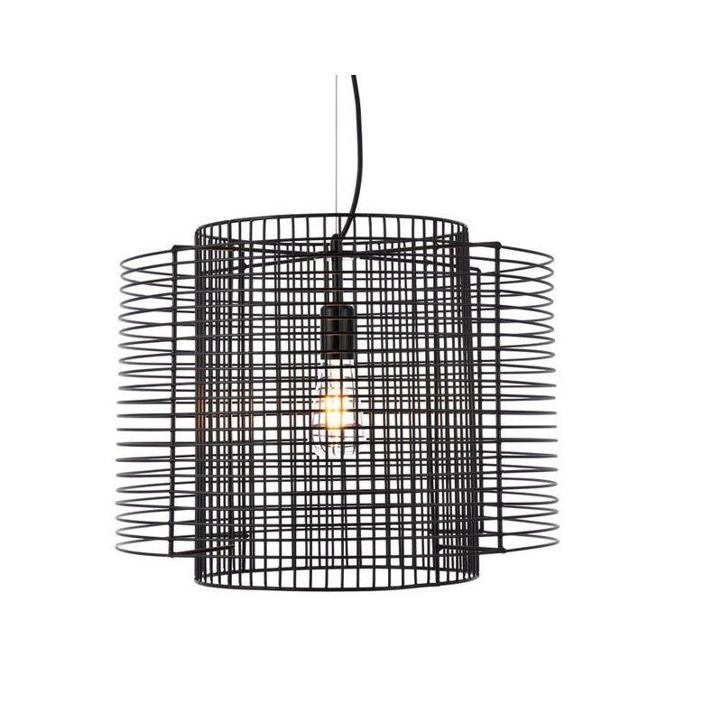 Elegant Lighting Deleon 1 light black pendant