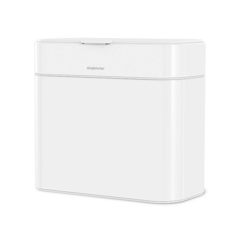 Simplehuman 4 Liter Compost Caddy, White Steel