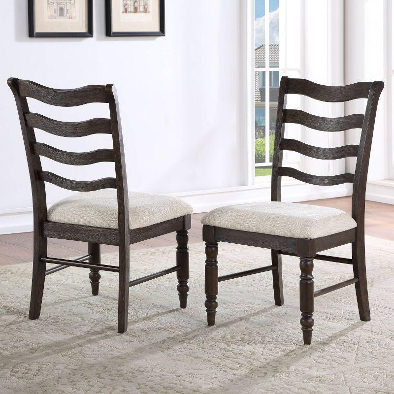 6pc Hutchins Dining Set Washed Espresso - Steve Silver Co.