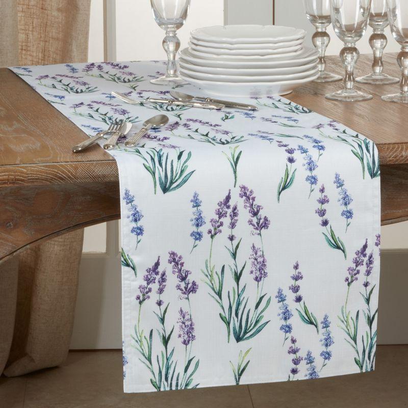 Saro Lifestyle Lavender Runner