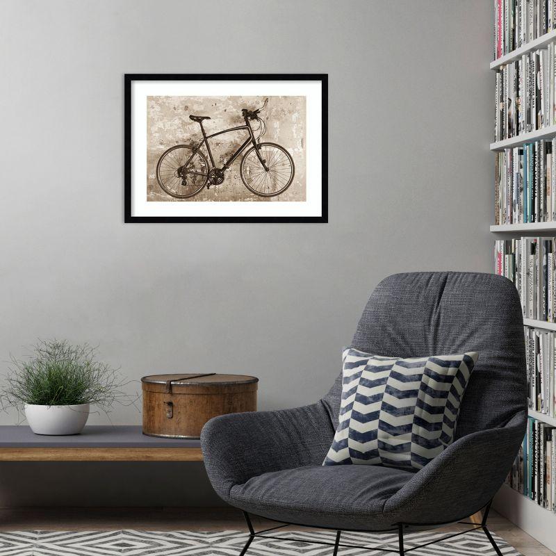 Amanti Art Bike by Deborah Revell Wood Framed Wall Art Print 25 x 19