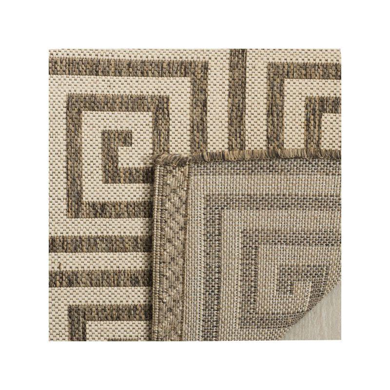 Linden LND129 Power Loomed Area Rug - Cream/Beige - 4'x6' - Safavieh