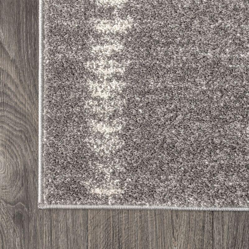 5'x8' Zaina Moroccan Beni Souk Area Rug, Gray/Cream - JONATHAN Y
